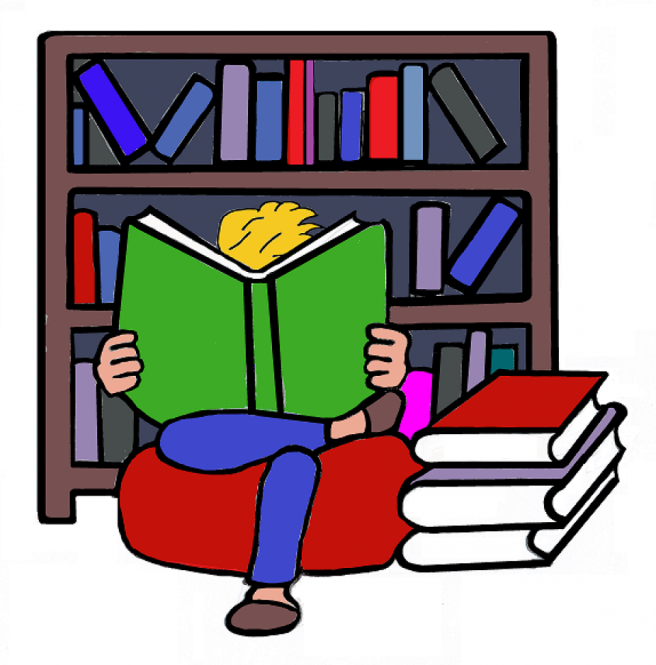 Eine Bibliothek mit Büchern in einfacher Sprache